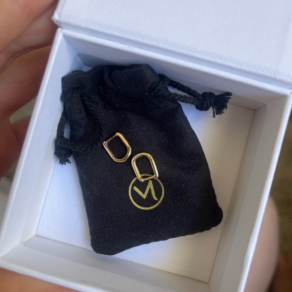 Mejuri Jewelry - Mejuri 14k Pave Diamond Huggie U Hoops